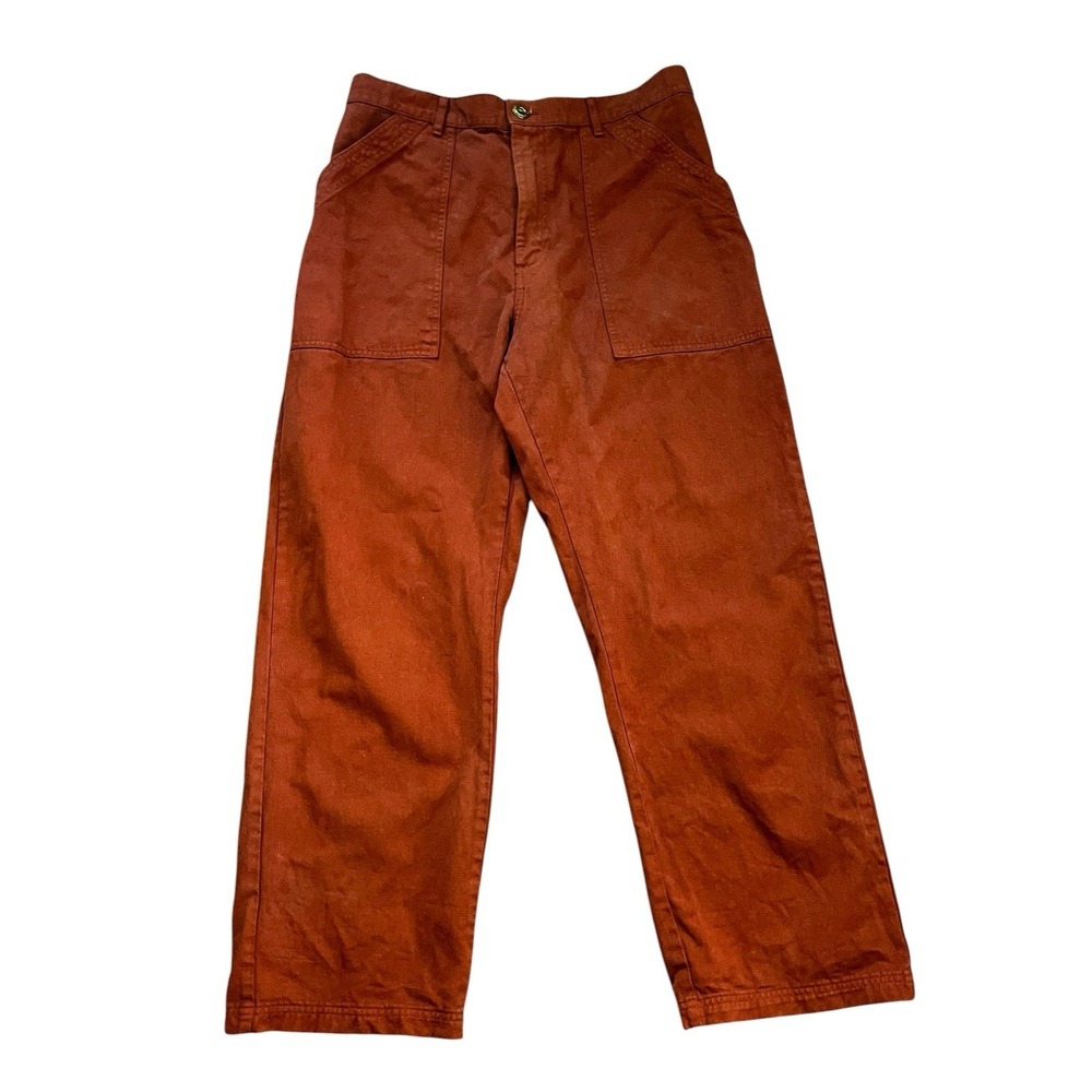 Big Bud Press Work Pants Burnt Orange 100% Cotton, Size Large